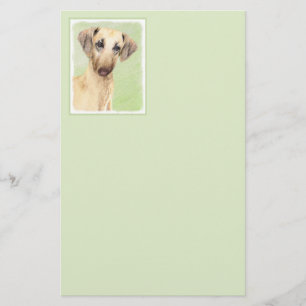 Sloughis Painting - Cute Original Dog Art Briefpapier