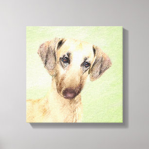 Sloughis Painting - Cute Original Dog Art Canvas Afdruk