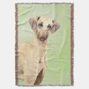 Sloughis Painting - Cute Original Dog Art Deken