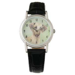 Sloughis Painting - Cute Original Dog Art Horloge