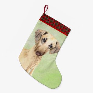 Sloughis Painting - Cute Original Dog Art Kleine Kerstsok
