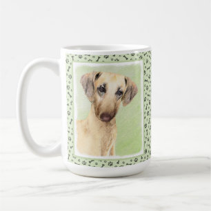 Sloughis Painting - Cute Original Dog Art Koffiemok