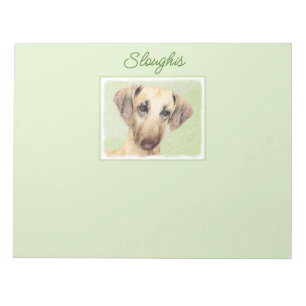 Sloughis Painting - Cute Original Dog Art-laptop Notitieblok