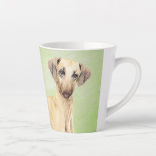 Sloughis Painting - Cute Original Dog Art Latte Mok