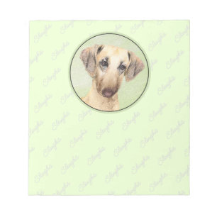 Sloughis Painting - Cute Original Dog Art Notitieblok