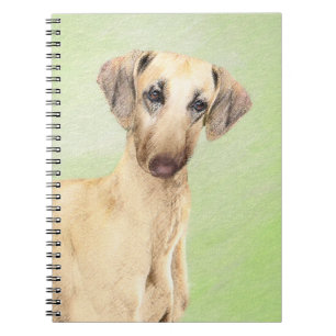 Sloughis Painting - Cute Original Dog Art Notitieboek
