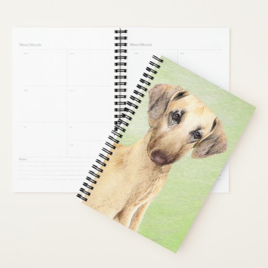 Sloughis Painting - Cute Original Dog Art Planner (Display)