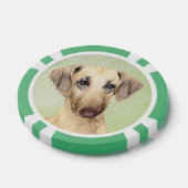 Sloughis Painting - Cute Original Dog Art Poker Chips (Enkel)