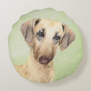 Sloughis Painting - Cute Original Dog Art Rond Kussen