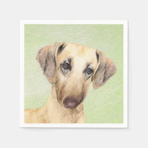 Sloughis Painting - Cute Original Dog Art Servet