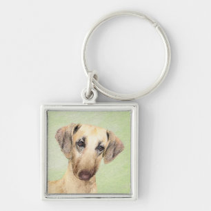 Sloughis Painting - Cute Original Dog Art Sleutelhanger