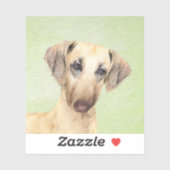 Sloughis Painting - Cute Original Dog Art Sticker (Vel)