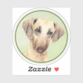Sloughis Painting - Cute Original Dog Art Sticker (Vel)
