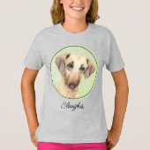 Sloughis Painting - Cute Original Dog Art T-shirt (Voorkant)