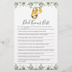 Slout Baby shower Papa kent beste game