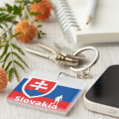 Slovaaks voetbal sleutelhanger (Voorkant Rechts)