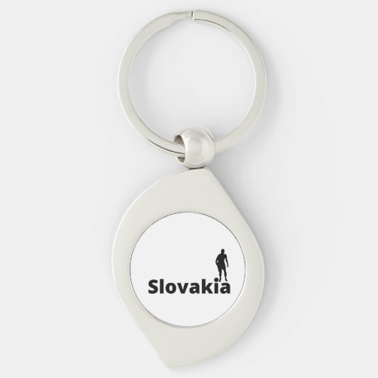 Slovaaks voetbal sleutelhanger (Voorkant)