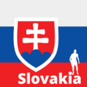 Slovaaks voetbal vierkante sticker