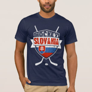 Slovaakse hockey Logo, met backprint T-shirt