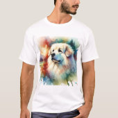 Slovak Cuvac Dog 030724AREF102 - Watercolor T-shirt (Voorkant)