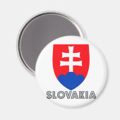 Slovakia Coat of Arms Magneet (Voorkant / Achterkant)