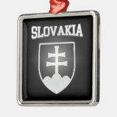 Slovakia Coat of Arms Metalen Ornament (Links)
