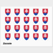 Slovakia Coat of Arms Vierkante Sticker (Vel)