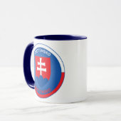Slovakia Erfgoed Embleem Mok (Voorkant links)