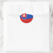 Slovakia Fisheye Vlag Sticker (Tas)
