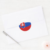 Slovakia Fisheye Vlag Sticker (Envelop)