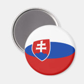 Slovakia Fisheye Vlagmagneet Magneet (Voorkant / Achterkant)