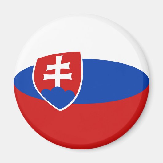 Slovakia Fisheye Vlagmagneet Magneet (Voorkant)
