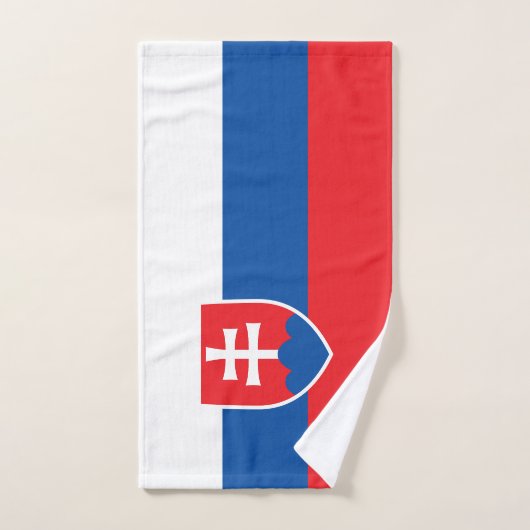 Slovakia Flag Bad Handdoek (Handdoek)