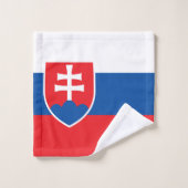 Slovakia Flag Bad Handdoek (Wasdoekje)