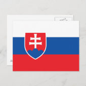 Slovakia Flag Briefkaart (Voorkant / Achterkant)