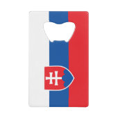 Slovakia Flag Creditkaart Flessenopener (Voorkant)