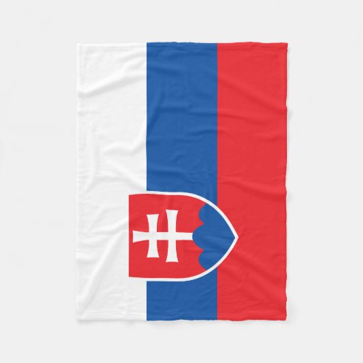 Slovakia Flag Fleece Deken (Voorkant)