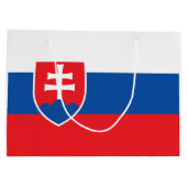 Slovakia Flag Groot Cadeauzakje (Achterkant)