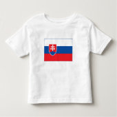 Slovakia Flag Kinder Shirts (Voorkant)