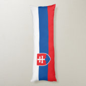 Slovakia Flag Lichaamskussen (Achterkant (Verticaal))