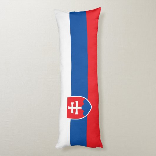Slovakia Flag Lichaamskussen (Achterkant (Verticaal))