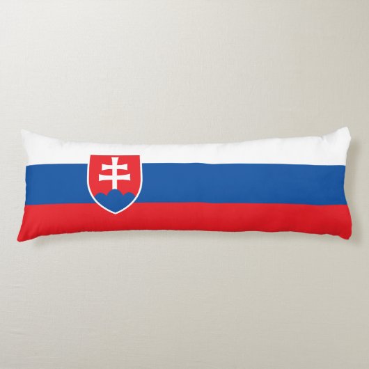 Slovakia Flag Lichaamskussen (Voorkant)