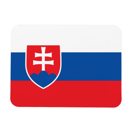 Slovakia Flag Magneet (Horizontaal)