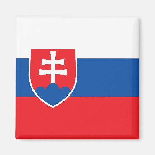 Slovakia Flag Magneet (Voorkant)