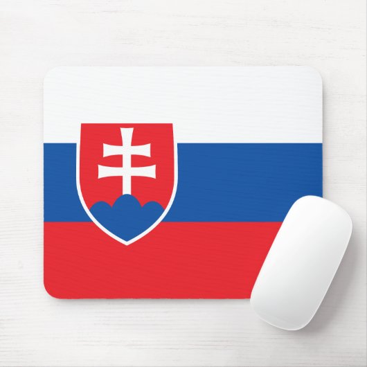 Slovakia Flag Muismat (Met muis)