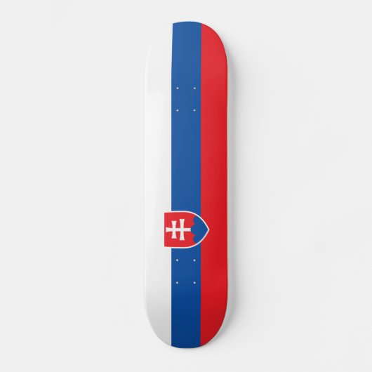 Slovakia Flag Persoonlijk Skateboard (Voorkant)