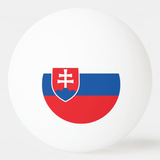 Slovakia Flag Pingpongbal (Voorkant)