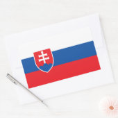 Slovakia Flag Rechthoekige Sticker (Envelop)