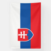 Slovakia Flag Spandoek (Verticaal)
