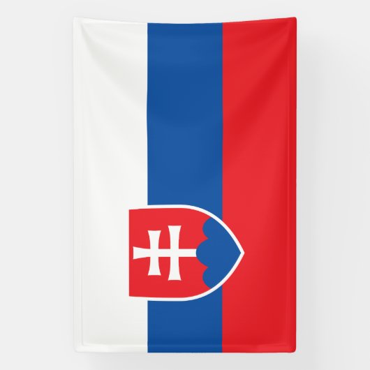 Slovakia Flag Spandoek (Verticaal)